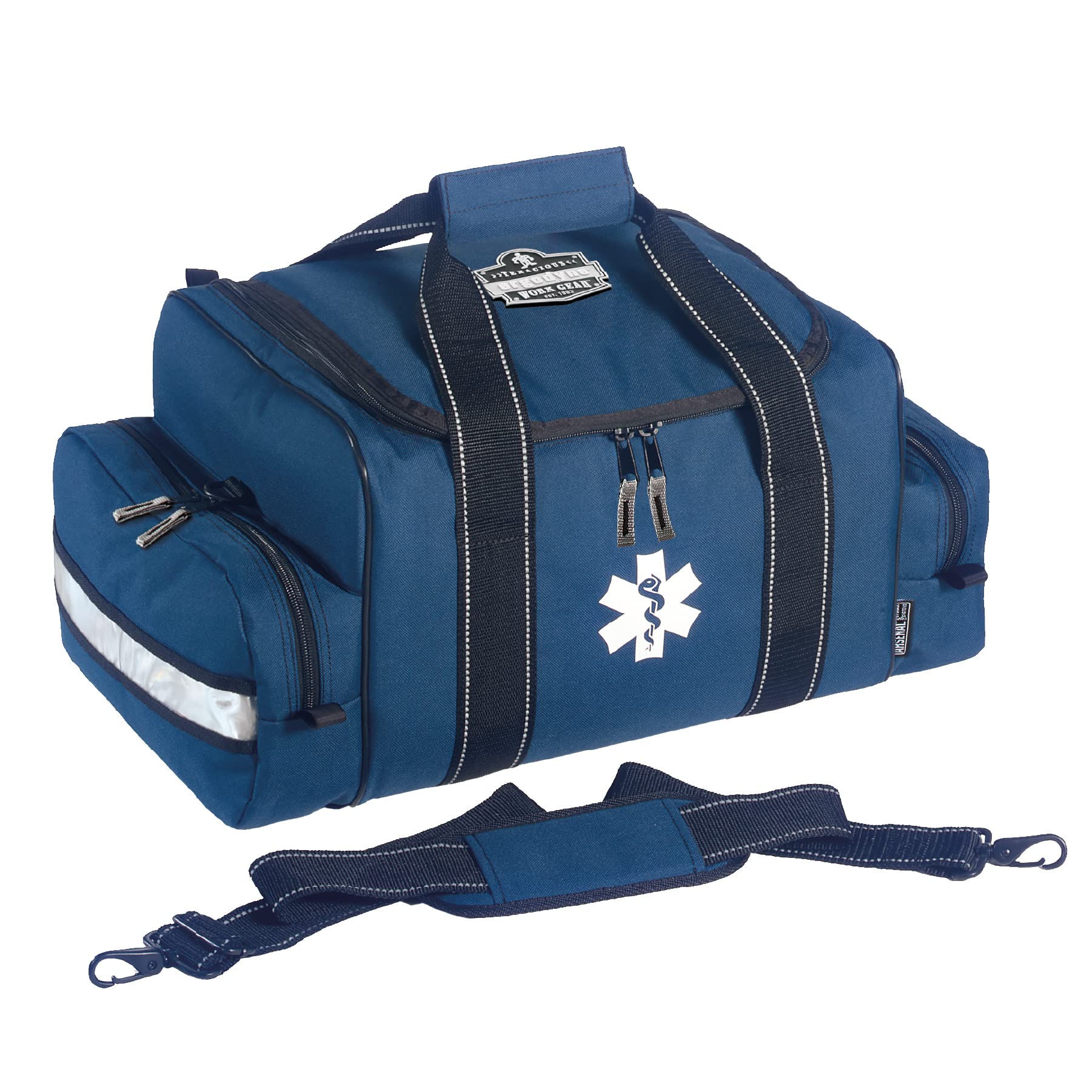 Arsenal 5215 Large First Responder Trauma EMT First Aid Duffel Bag w/ Shoulder Strap, Blue