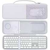 Aenllosi Hard Carrying Case for Apple Magic Keyboard with Numeric Keypad, Mouse and Trackpad