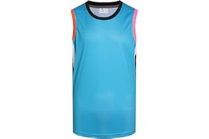 Pullonsy Men's Blank Basketball Jerseys Mesh Athletic Sports Shirts Plain Performance Team Uniforms