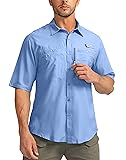 Men's Fishing Shirts with Zipper Pockets UPF