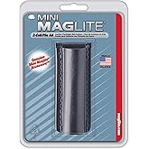 Maglite Black Plain Leather Holster for AA Cell Mini Flashlights