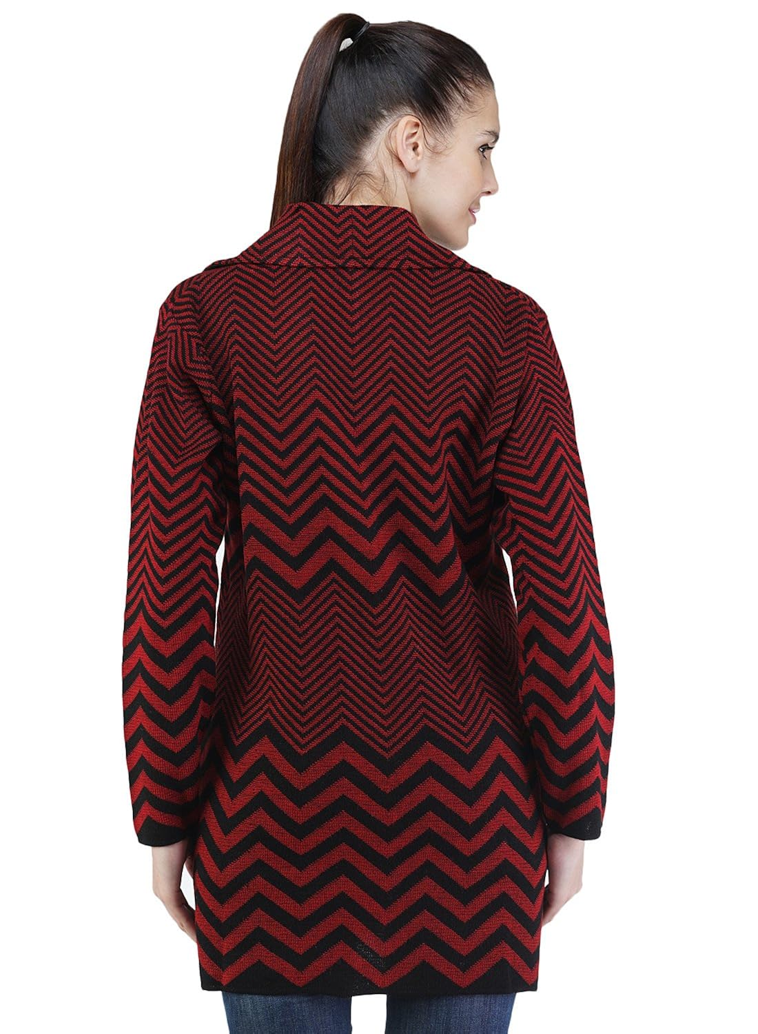 montrex red color stylish women cardigans