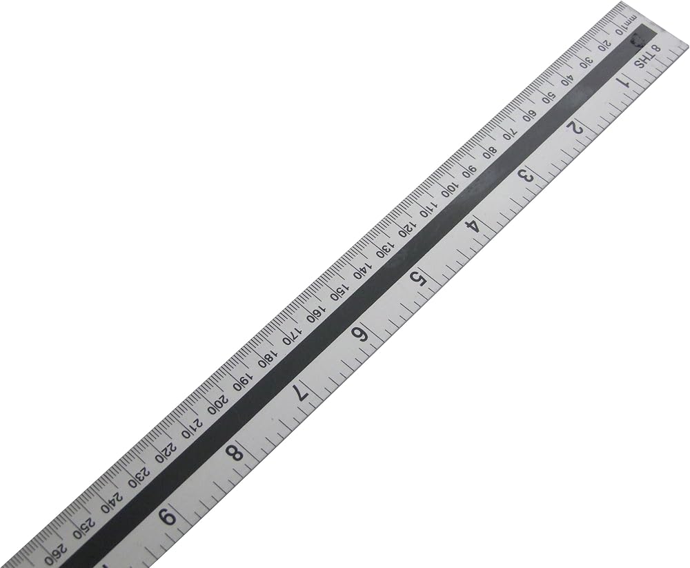 Amtech P5190 100cm Aluminium Ruler