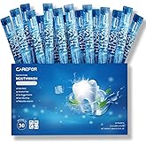 Mouthwash Travel Size, Portable Fresh Breath Mouthwash, Alcohol-Free, ICY Mint Flavor, Mini Pack – to Go for On-The-Go Freshness, Bulk Packets 0.41 Fl Oz (Pack of 30)