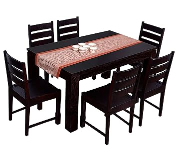 Buy Cotton Quest Dining Table Runner Brick Colour Online At Low