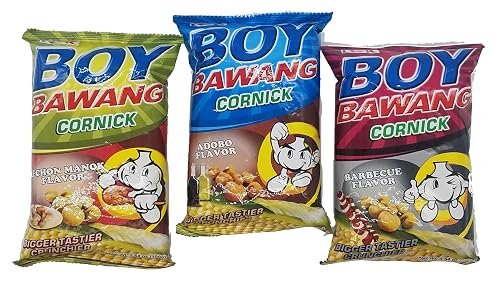 Boy Bawang Cornick Filipino Snacks Variety Pack Adobo, BBQ and Lechon ...