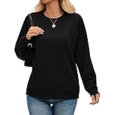 kakola Oversized Sweatshirt for Women Fleece Lined Crewneck Pullover Sweatshirts Loose Fit Fall Long Sleeve Tops