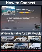 Vtopek Reversing Camera AHD 1080P/720P/CVBS/PAL 360° Rotation IP69K Car Camera view 8