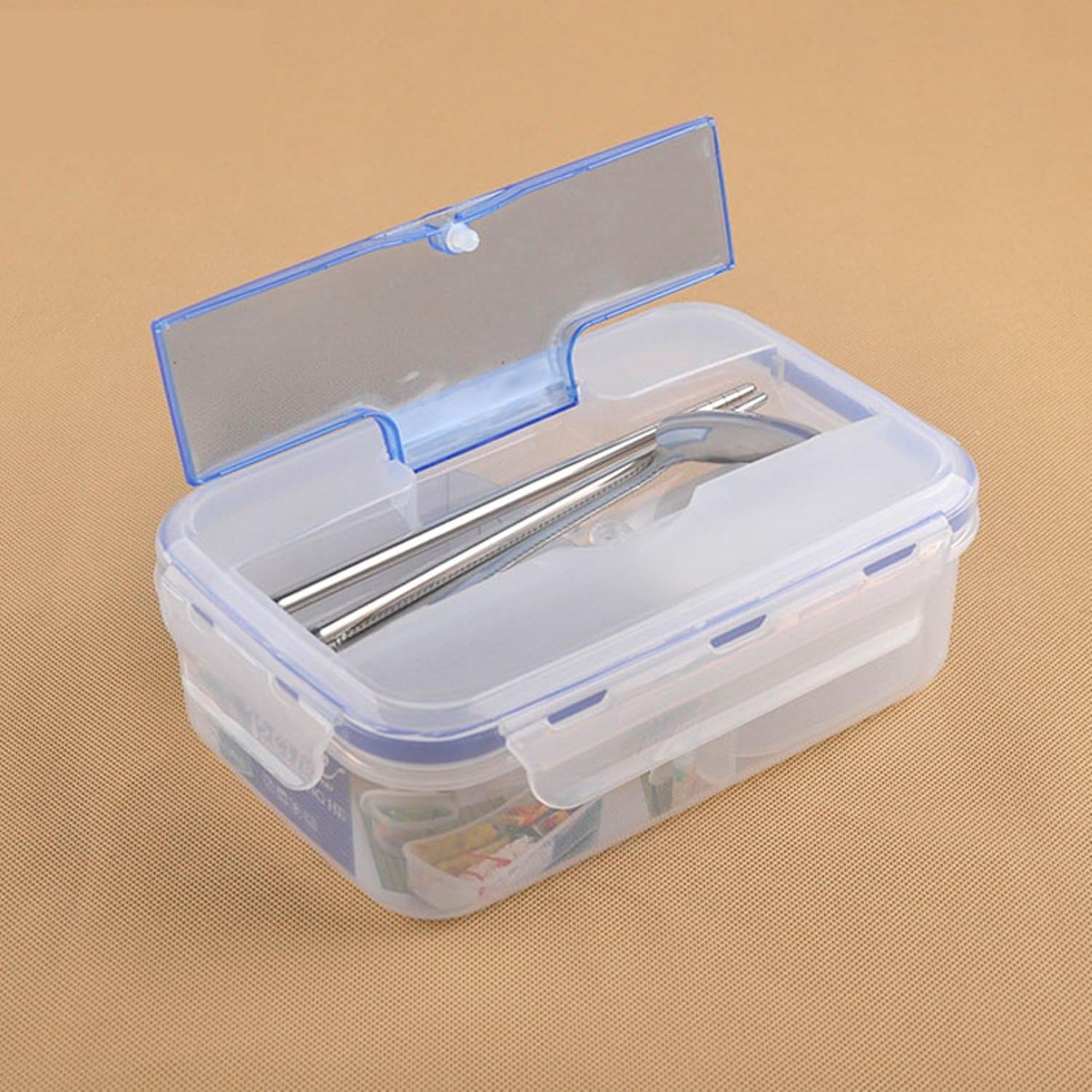 Outdoor Portable Microwave Bento Lunch Box with Soup Bowl Chopsticks Spoon Food Containers Good for Students, Office Workers, Travel,etc