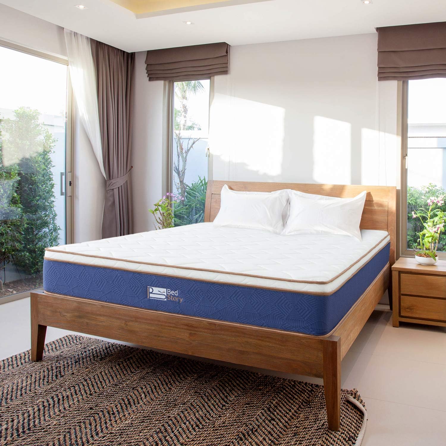 BedStory California King Mattress, 10Inch Latex Infused