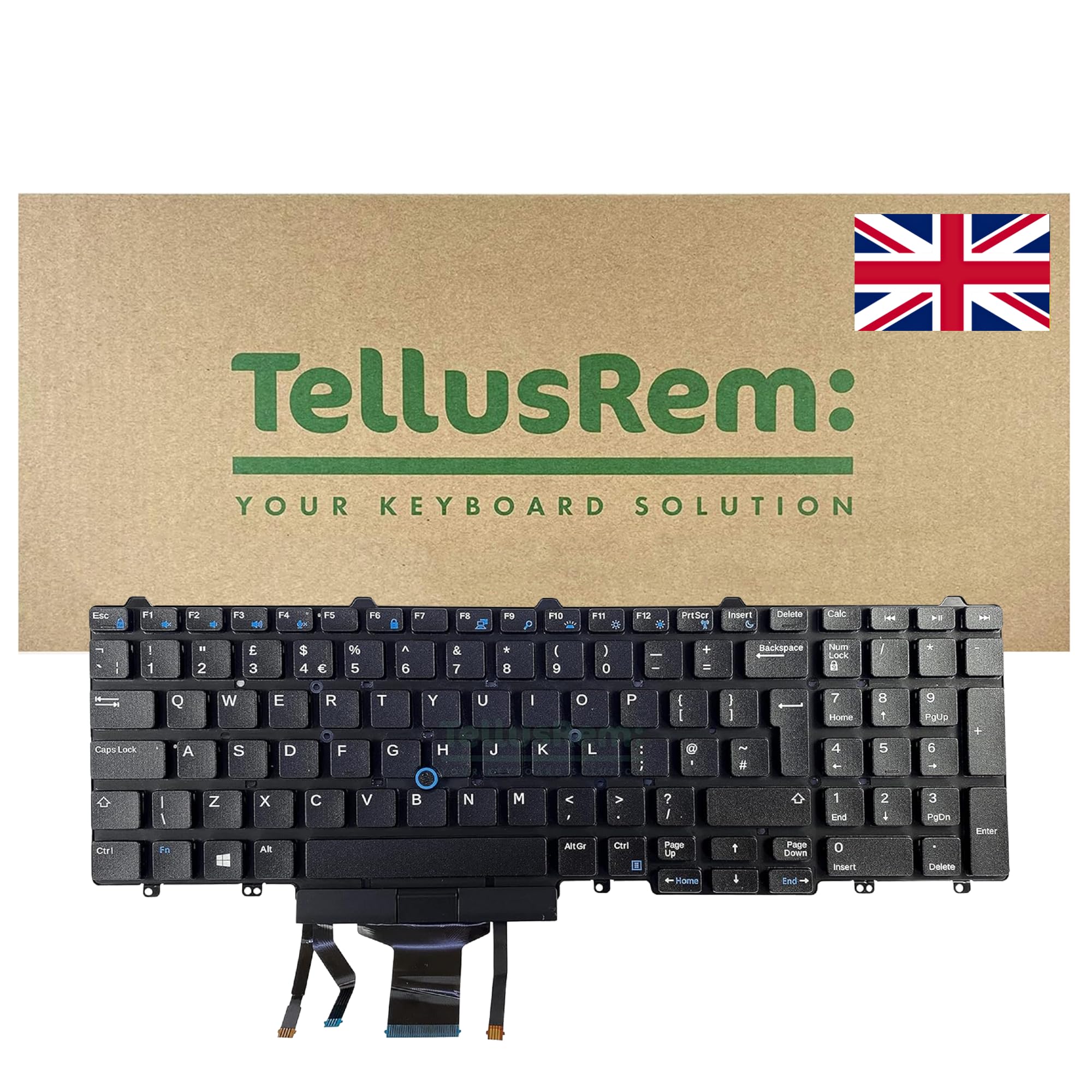 replacement UK backlit keyboard for Dell Latitude E5550 E5570 5580 5590