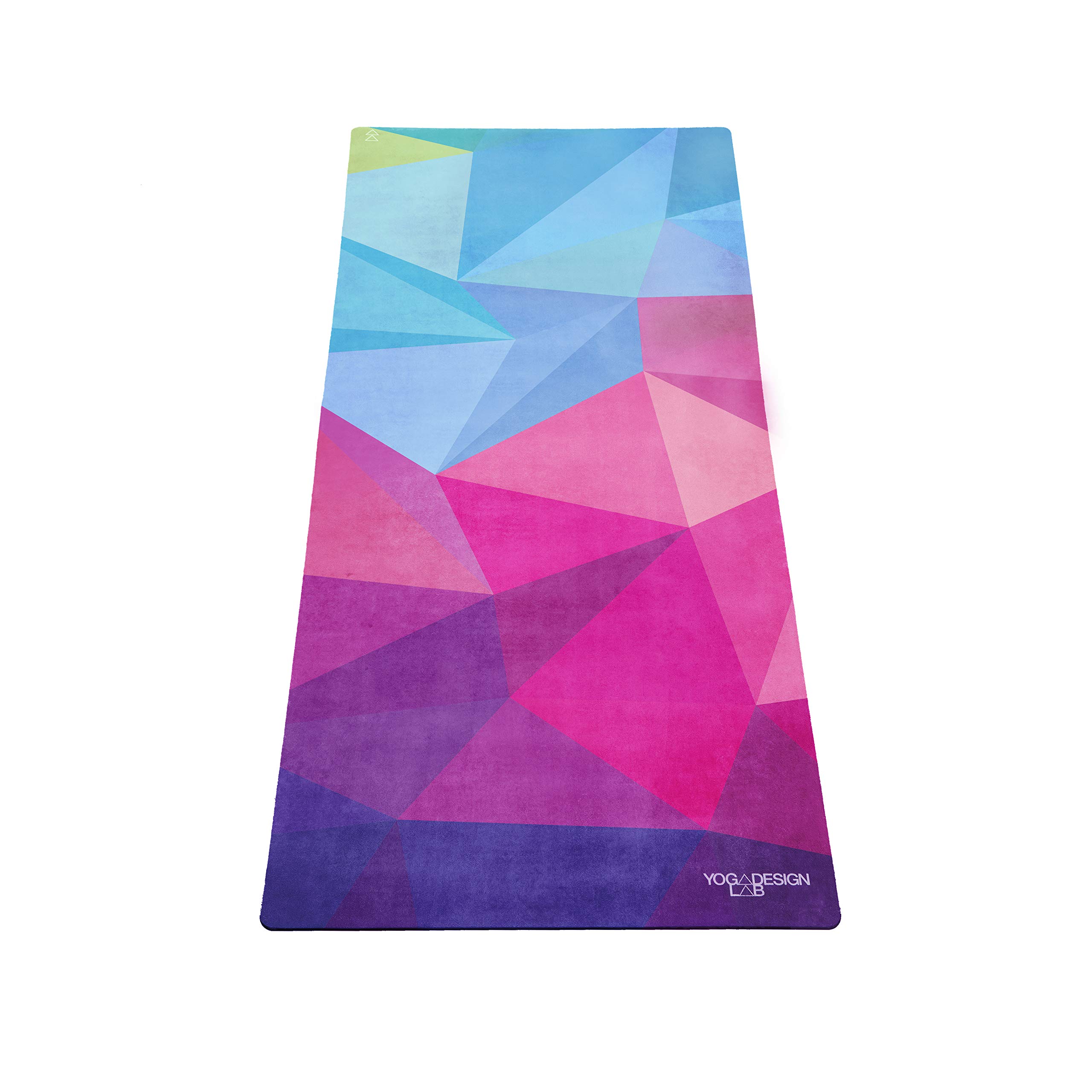 YOGA DESIGN LAB | The Kids Yoga Mat | Eco-Friendly + Supportive + Colorful Childrens Play Mat | Non Toxic | Ideal for Yoga, Gymnastics, Exercise, Athletics | Includes Carrying Strap! (Geo, 4.5mm)