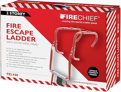 Firechief 2 Storey Fire Escape Ladder 14.1ft 4.30m 300mm Rungs UK
