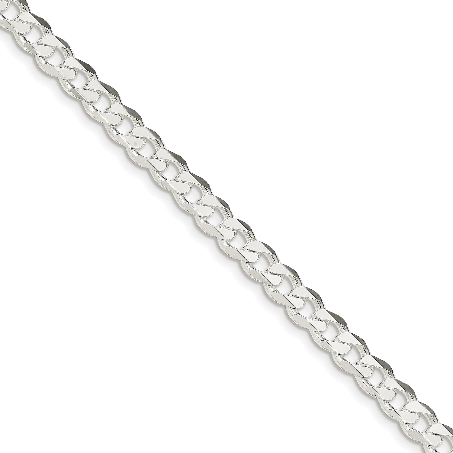 Men Sterling Silver Curb Chain 24 