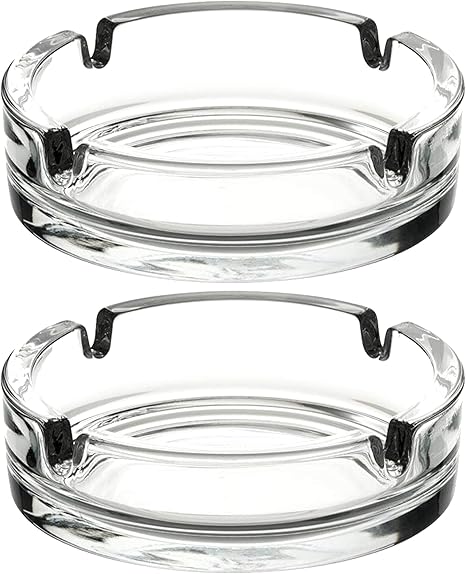 Amazon Co Jp Fargus ガラス灰皿 タバコ用 ポータブル 装飾 モダン 灰皿 自宅 オフィス 屋内 屋外 パティオ用 ファンシー キュート クール 灰皿 2個パック クリア Diy 工具 ガーデン