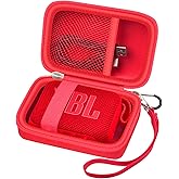 Carrying Case Compatible with JBL Go 4 - Portable Bluetooth Speaker Box Pro Sound, Also for Go 3/Go3 Eco/Go2 Waterproof Mini Wireless Speakers - Case Only (Red)