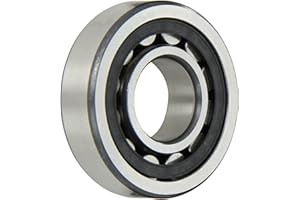 FAG NJ306E-TVP2-C3 Cylindrical Roller Bearing, Single Row, Straight Bore, Removable Inner Ring, Flanged, High Capacity, Polya