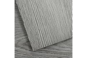 VallisCo Peel and Stick Vinyl Flooring 36 Pack 54 Sq.Ft, Waterproof Vinyl Flooring Peel and Stick for Office, Living Room, Bathroom, Kitchen - Unique Design, Easy to Install Vinyl Floor, Dark Gray