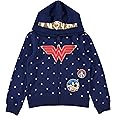 Mighty Fine Girls Wonder Woman Cosplay Hoodie for Little and Big Girls Sizes XS-XL