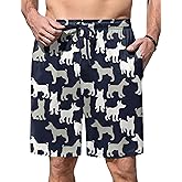 Ekouaer Men's Pajama Shorts Soft Sleepwear Bottoms Elastic Waistband Loungewear Breathable Men Shorts with Pockets