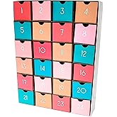 Fill-Your-Own DIY Countdown Box/Advent Calendar Minimalist Modern by Nerdy Words (Boho Inspired Colors)
