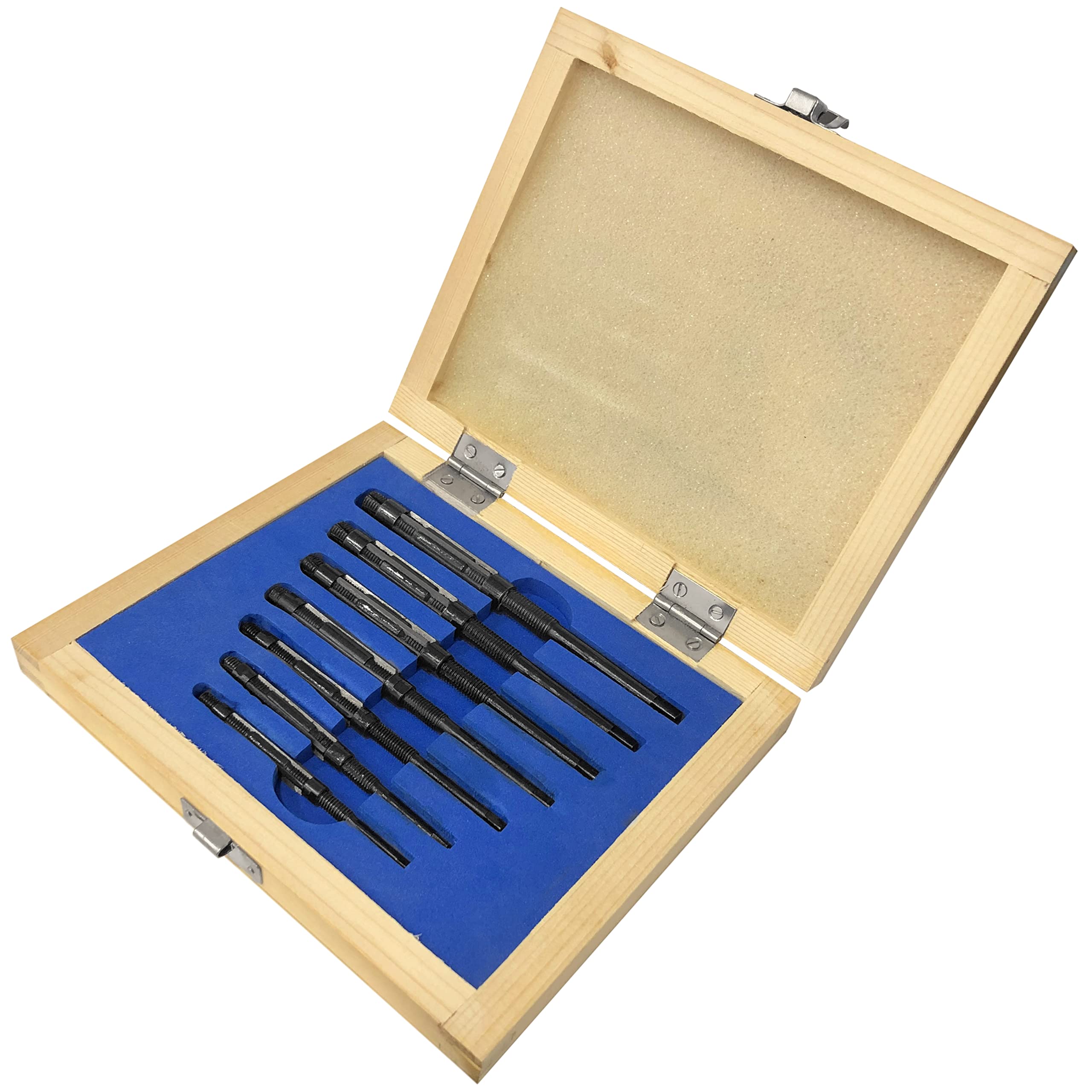 Jewellers Tools 7 Piece Adjustable Hand Reamer (Wooden Box) : Reamers Set Sizes 8/A 7/A 6/A 5/A 4/A 3/A to 2/A (465)