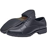 Shoes for Crews Men's Slip-Resistant Oxford - Dressy, Comfortable, Non-Slip Work Shoes for Men in Hospitality, Business Casual Settings, Healthcare - Senator