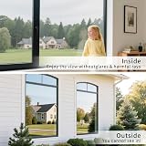 FILMGOO Window Film One Way Mirror Silver 60x200cm Privacy Heat Control view 3