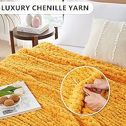 L'AGRATY Chunky Knit Blanket Throw - Soft Throw