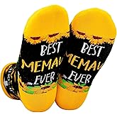 InnoBeta Memaw Gifts, Mothers Day Gifts for Memaw, One Size Crew Socks on Mother's Day, Christmas, Birthday