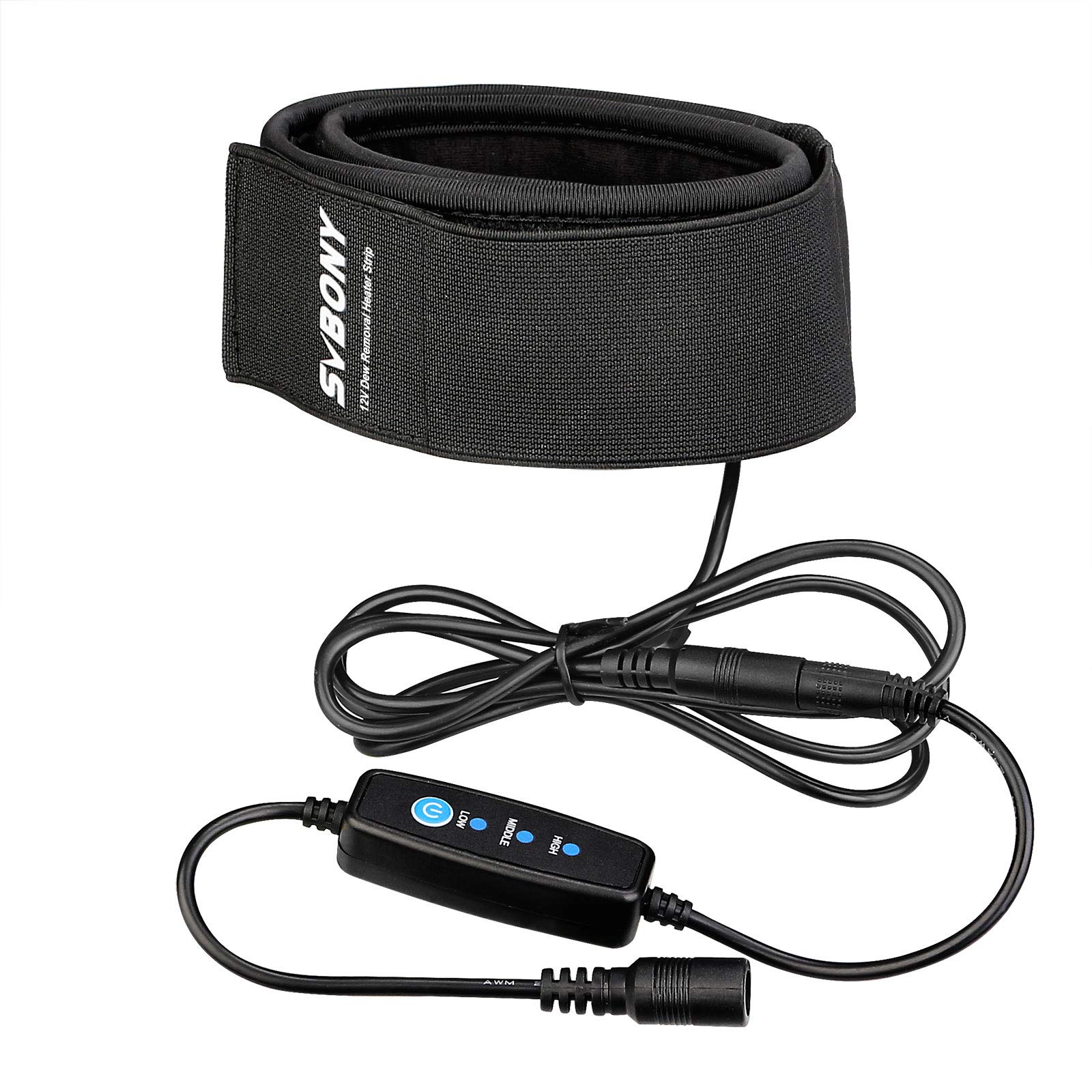 Svbony SV192 Lens Warmer, 560mm Dew Heater 12V 3 Gear Regulator Temperature Heating Strip with Carrying Bag, Suitable for Telescope Camera Lens