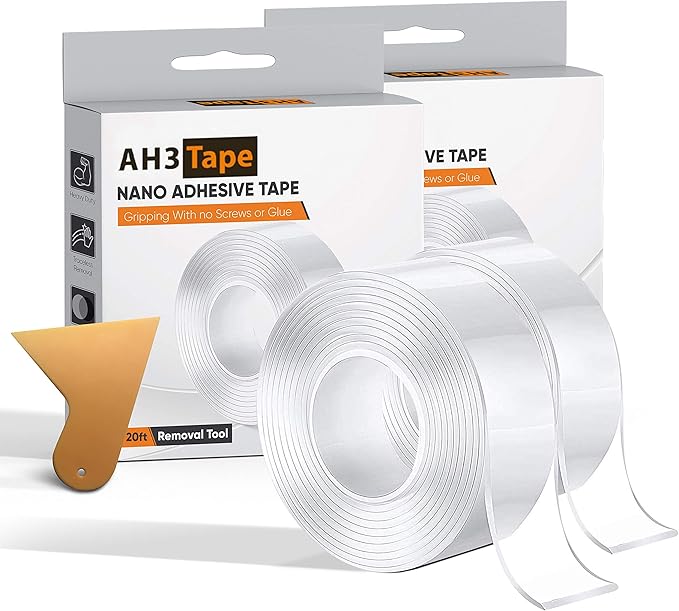 AH3 Tape 40FT Nano Double Sided Tape for Walls