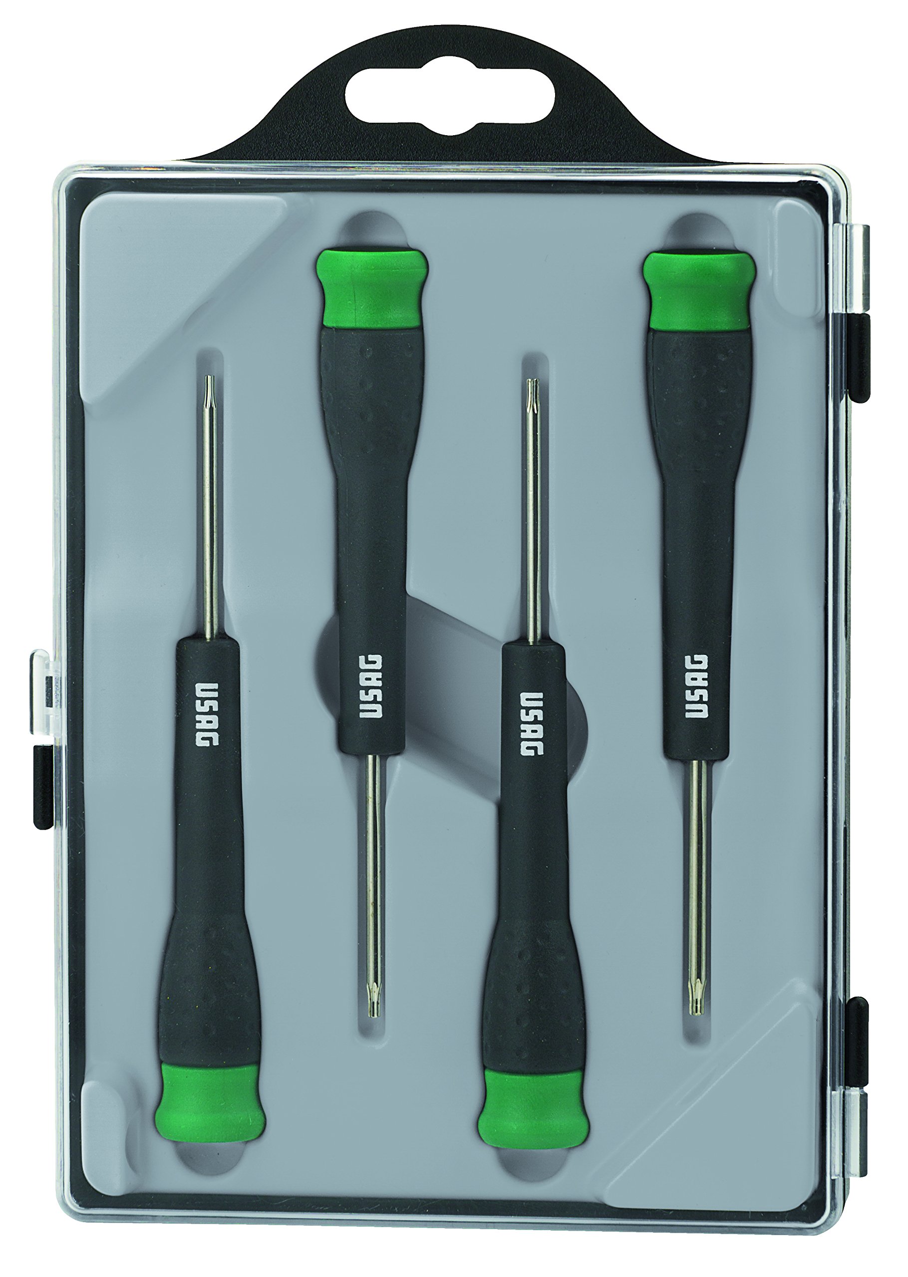 USAG U03410017 - 341 SH4TX - Set of 4 precision screwdrivers for TORX® screws