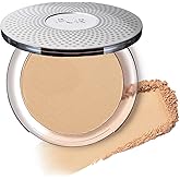 PÜR MINERALS 4-in-1 Pressed Mineral Makeup Powder Foundation with SPF 15 - Concealer & Finishing Compact Pressed Powder for Face - Buildable Medium to Full Coverage Foundation Powder