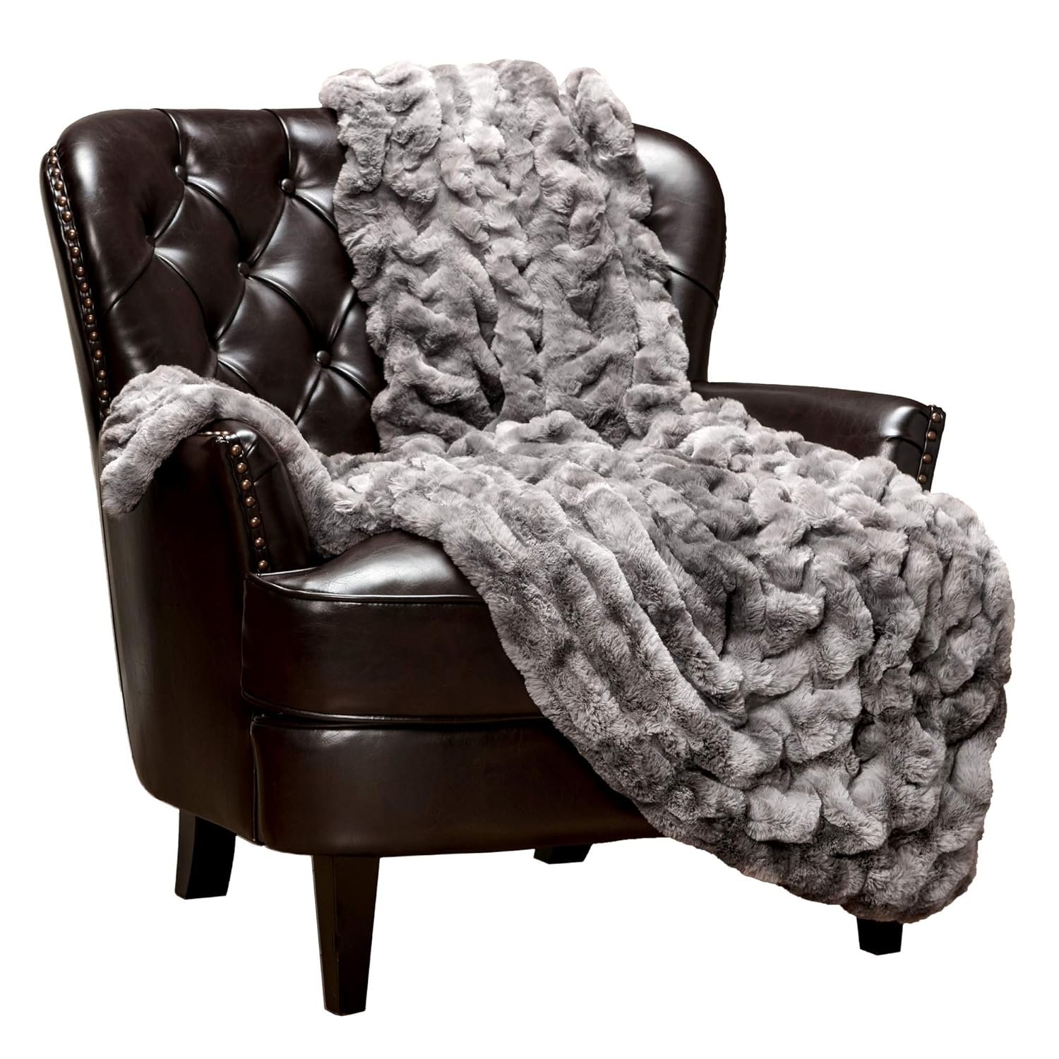 Best Grey Fur Living Room Chair