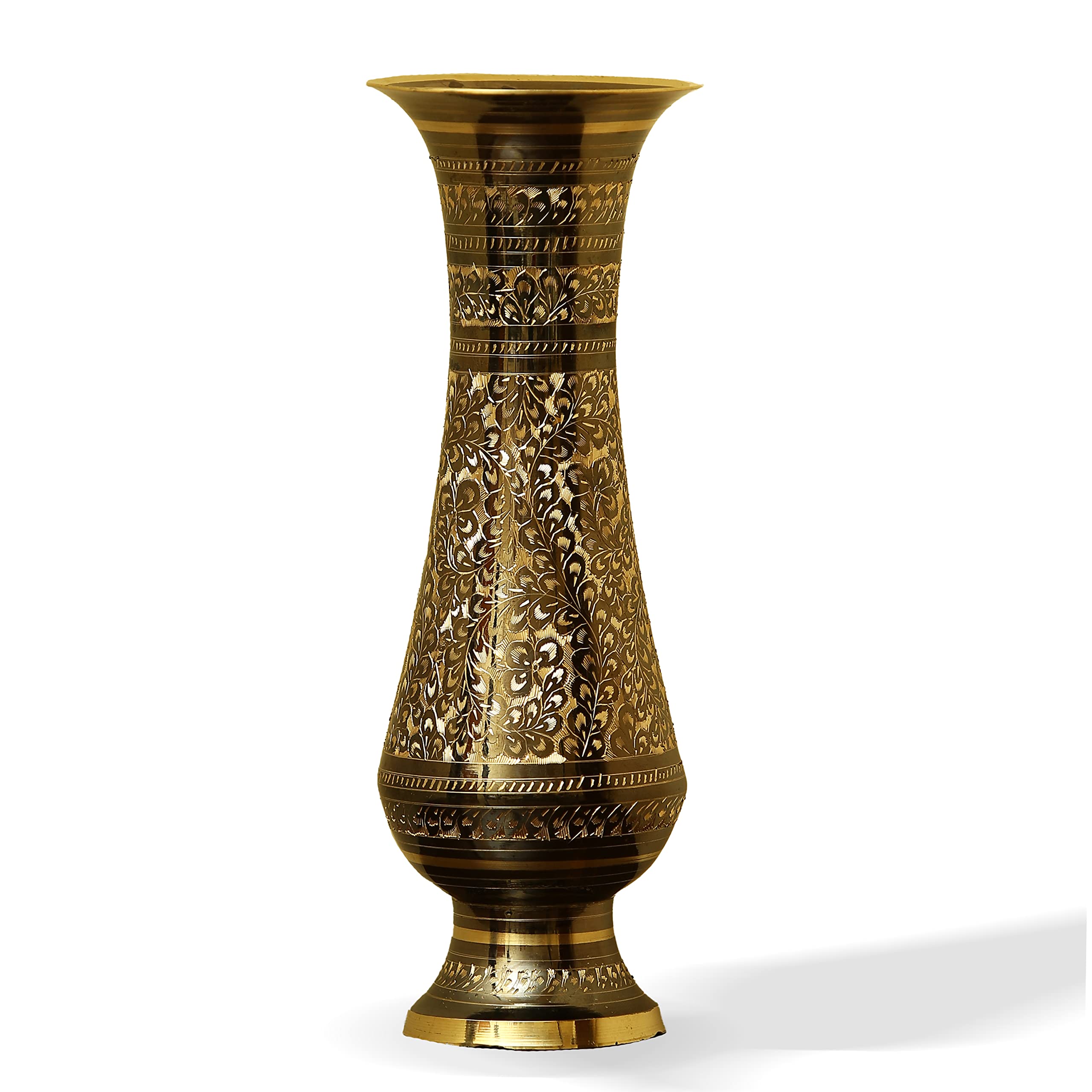 ARRC Vase for Home Décor | Handcrafted Gold Vase Vase | 10" Tall Decorative Vase | Flower Vase | Gold Vases for Centerpieces | Table Centerpieces | Decorative Vase | Table Decor Entryway (Gold)