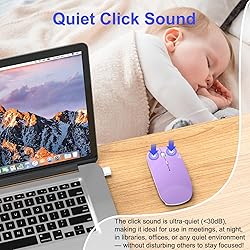 Bluetooth Wireless Mouse Rechargeable Silent Mouse