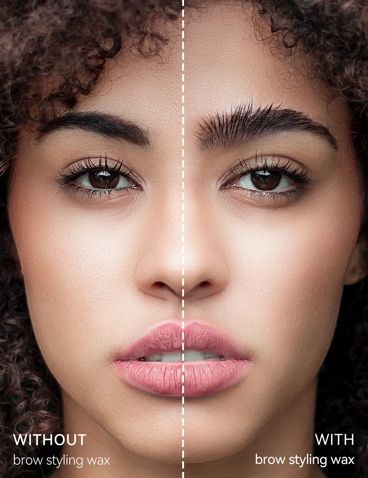 Brow Styling Wax for Feathery & Fluffy & Brow Freeze, Clear Eyebrow Gel, Soap, Long Lasting Eyebrow Makeup for Lamination Effect (1pcs)