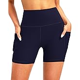 Soothfeel Women's High Waisted Swim Board Shorts 5 Inch UPF 50+ Tummy Control Bathing Suit Bottoms for Women with Pockets