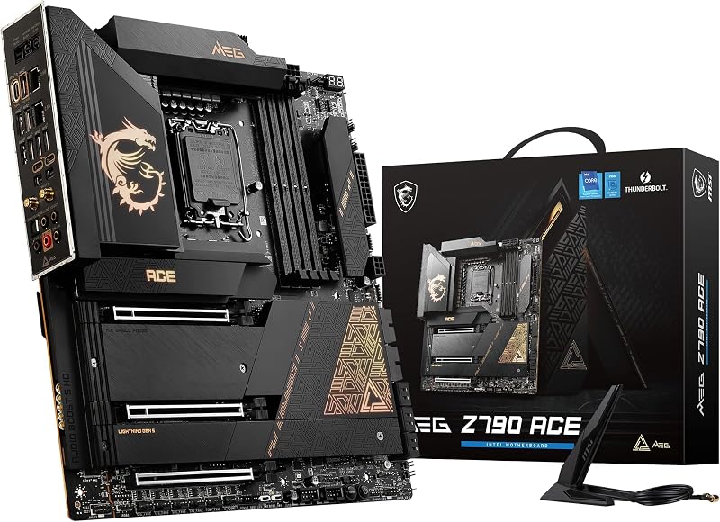 MSI MEG Z790 ACE Motherboard LGA 1700 DDR5 PCIe 5.0 M.2 Thunderbolt 4