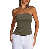 Arach&Cloz Women's Silk Blend Non See Through Non Slip Summer Spring Casual Tube Top 2026