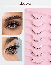 Jiocolor Bottom Lashes Clear Band Wispy Short C