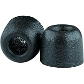 Comply 500 Core Series Memory Foam Replacement IEM Ear Tips, Black, Small | 3 Pairs, TechDefender, for KZ, Moondrop, FiiO Sennheiser &amp; More, Superior Noise Isolation, Ultimate Comfort, Secure Fit
