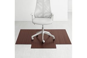 Anji Mountain Office Chairmat Thickest & Sturdy Bamboo Chairmats Highly Premium Quality Anti-Slip Heavy Duty For Multi-Purpose Hardwood Floor Office & Home Floor Protector Office Chair mat-5mm Thick