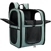 Apollo Walker Dog & Cat Carrier Backpack for 4-18lb Pets - Ventilated Safe Design with Padded Back Support, Breathable Mesh Pet Backpack for Hiking, Travel, Outdoor (Blue)