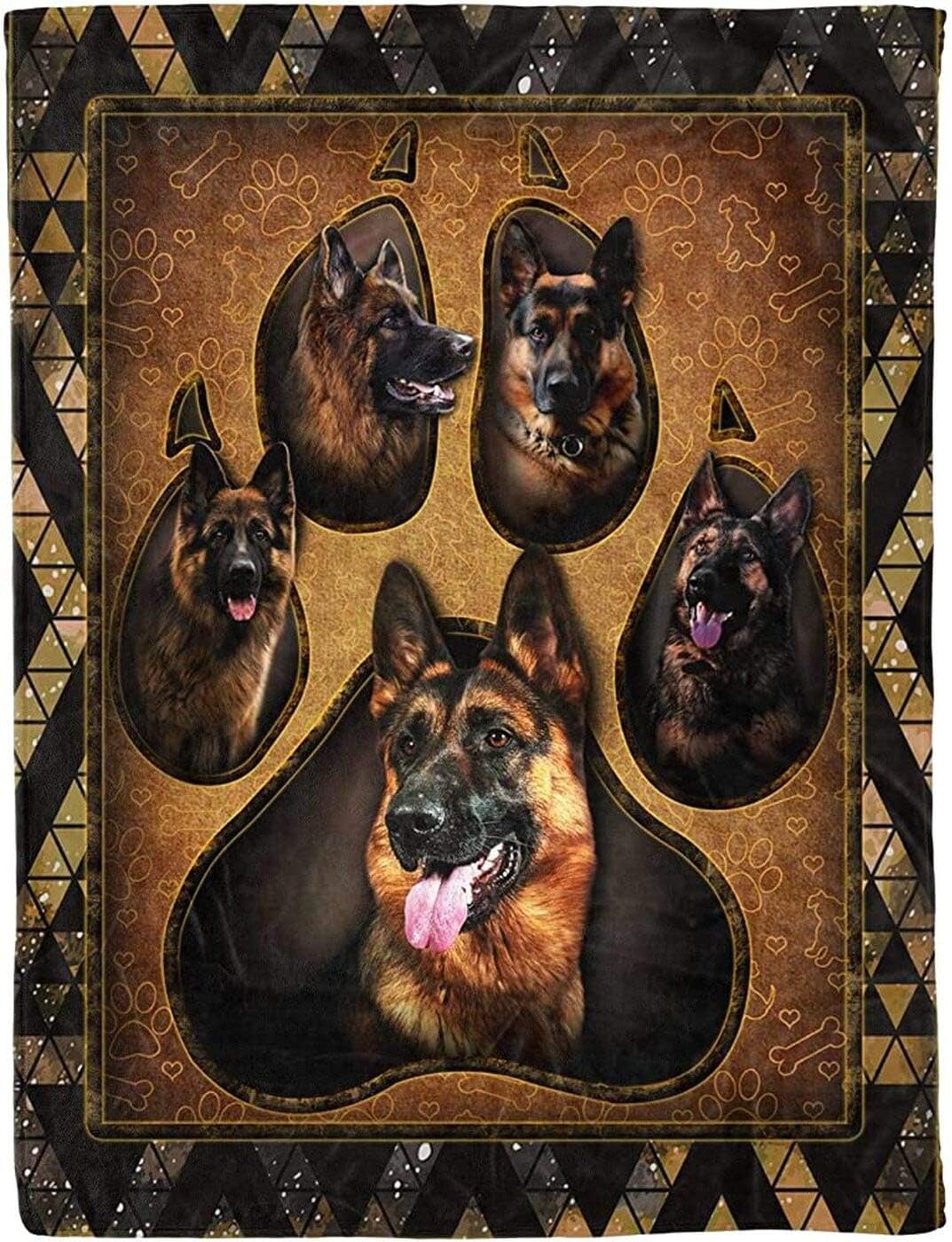German Shepherds Dog, Animal Blankets, Blanket Gift Sherpa