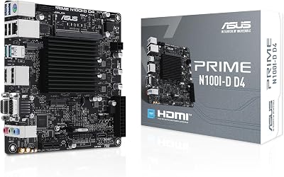 ASUS Prime N100I-D D4 Intel N100 Fanless Motherboard PCIe 3.0 USB 3.2 M.2 DDR4