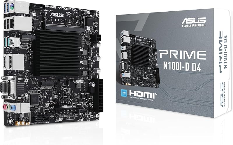 ASUS Prime N100I-D D4 Intel N100 Fanless Motherboard PCIe 3.0 USB 3.2 M.2 DDR4
