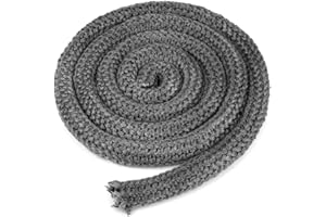 Stanbroil Wood Stove Gasket, 1" x 84" Graphite Impregnated Fiberglass Rope Seal, Gasket Rope Replacement Kits for Wood Stoves Door