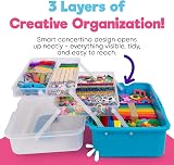 Blue Squid Deluxe Arts & Crafts Box 2800+ Pcs 2 Drawers 18 Compartments view 2